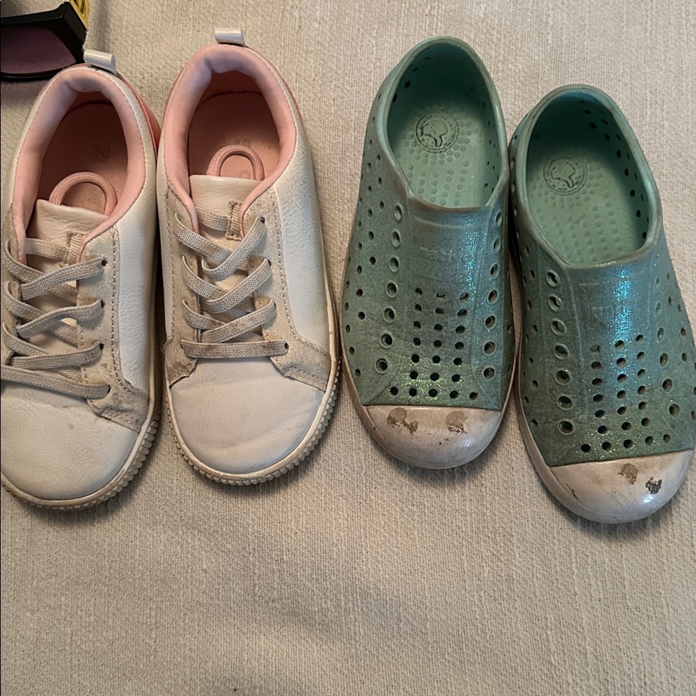 Kids Shoes Set - Teal & White